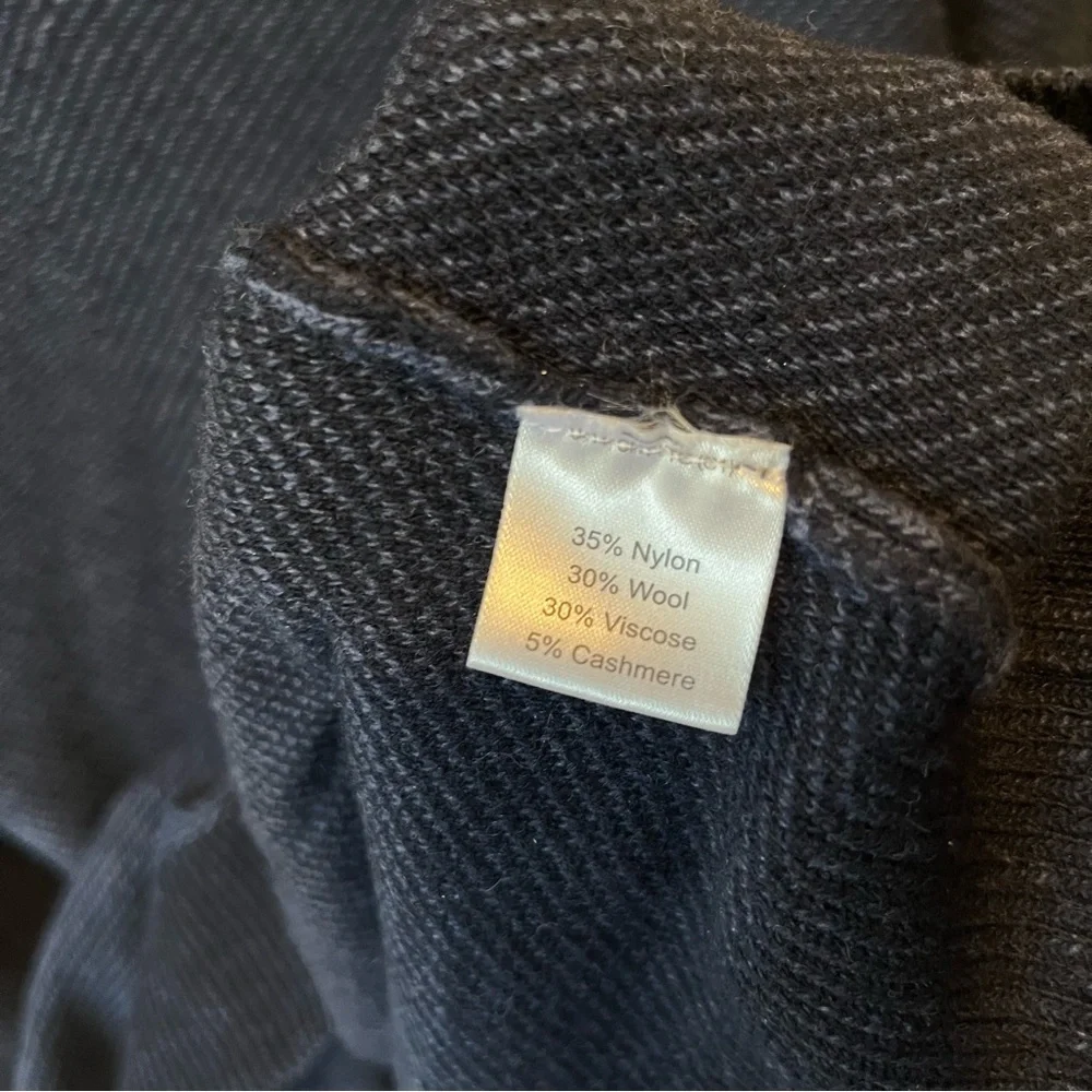 Jos A Bank Reserve Sweater XXL Blue V-neck Wool Cashmere blend Mens pullover - Picture 6 of 7